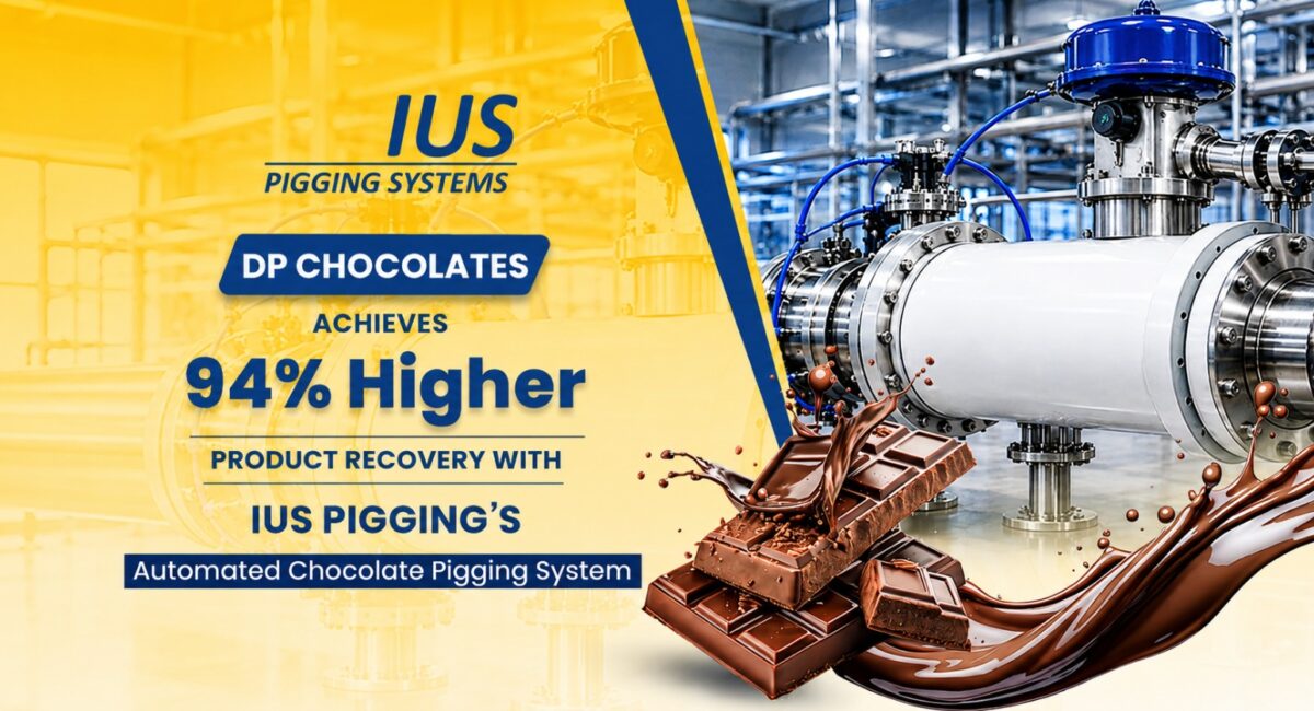DP Chocolates Achieves 94% Higher Product Recovery with IUS Pigging’s Automated Chocolate Pigging System